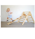 CPSIA Certified  Easy Storage Safety Toddler Climbing Toy  Pikler Triangle Climber with Ramp