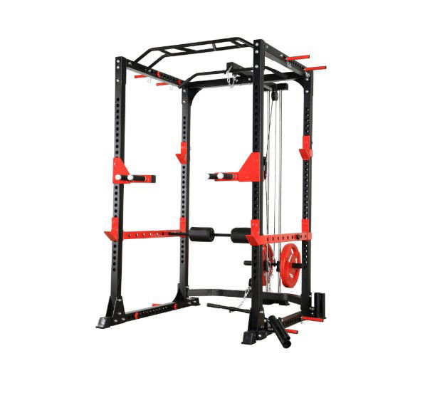 Gym Equipment primal strength  commercial power rack with lat pulley
